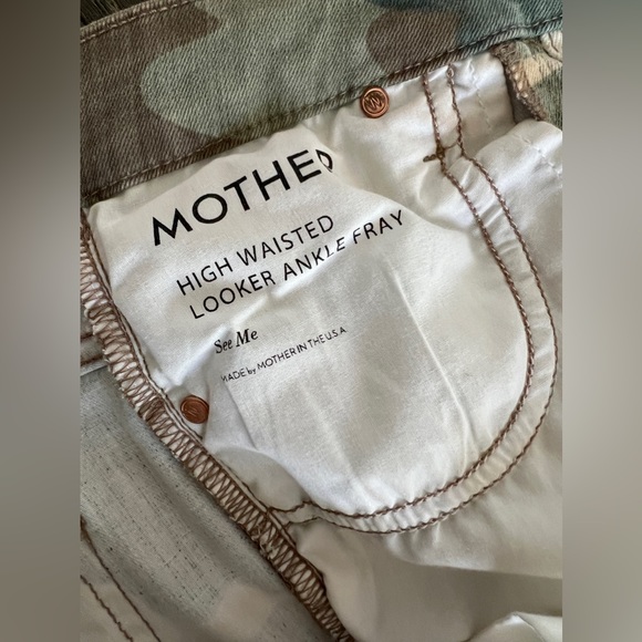 MOTHER High waisted Looker ankle Fray, color is See Me Sz 25 - Picture 6 of 12